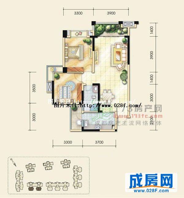 中铁瑞景茗城户型图,点击放大