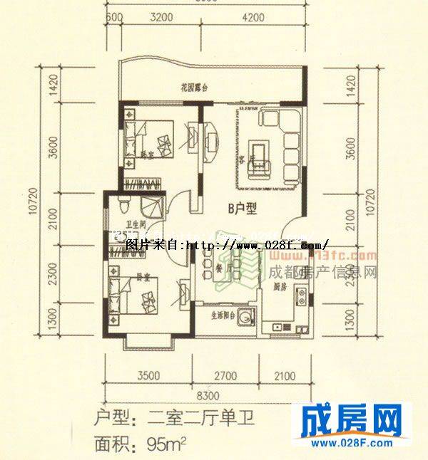 怡和茗居户型图,点击放大