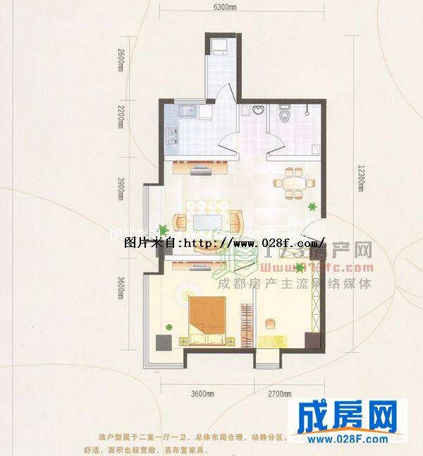 鸿阁一号户型图,点击放大