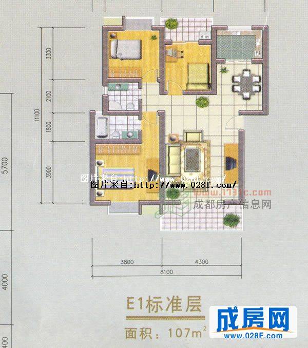 大成·天府景秀户型图,点击放大