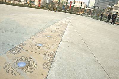 天府广场地面景观已完全呈现