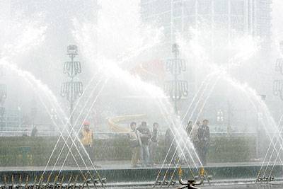 天府广场地面景观已完全呈现