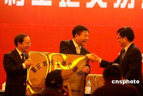 重庆农村土地交易所成立 举办首场交易会 图 