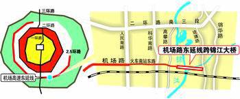 成都机场路东延线竣工在即 最快月底通车 图 