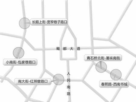春熙路南口今开放72座新天桥 砍掉数十红绿灯