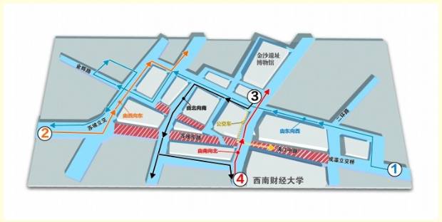 成温立交附近绕行指南 图 