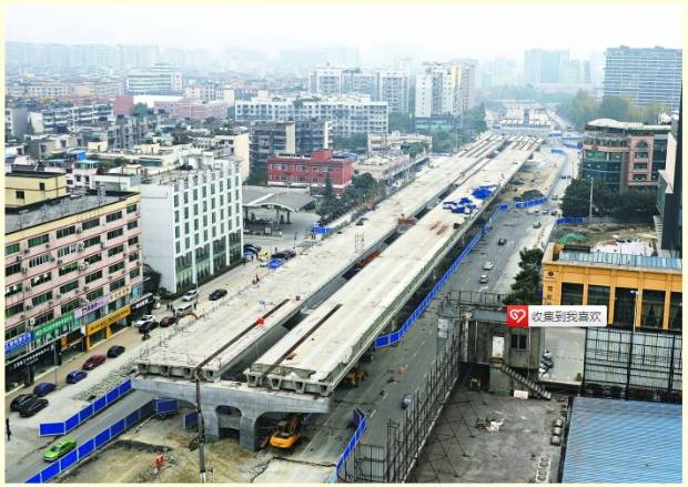 多处桥面完成 新二环建设提速