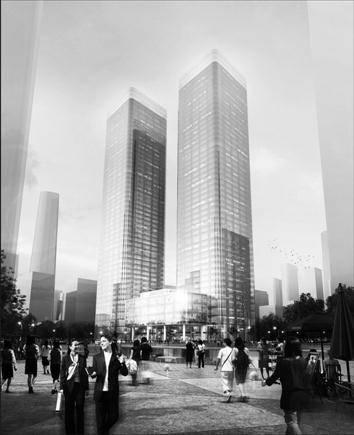 CBD6栋待建高楼齐申请 长个  最高拟长至405米