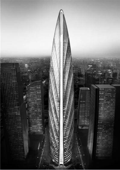 CBD6栋待建高楼齐申请 长个  最高拟长至405米