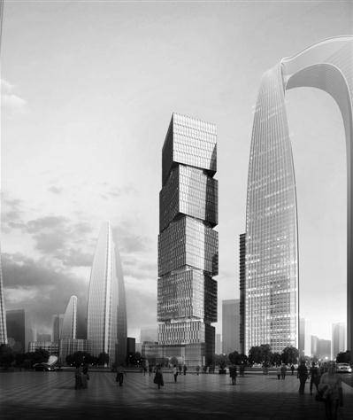 CBD6栋待建高楼齐申请 长个  最高拟长至405米