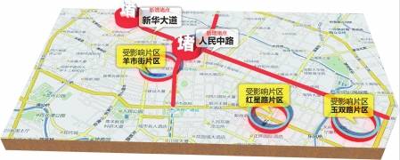 地铁4号线城中心开工 首日羊市街片区压力大