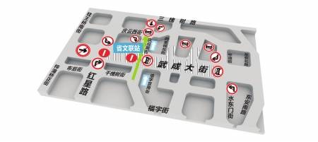成都地铁4号线施工 市中心多条路限行或单行