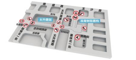 成都地铁4号线施工 市中心多条路限行或单行