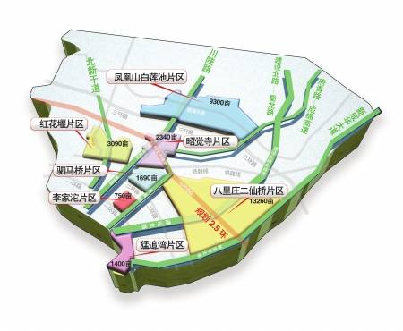 成华北改启动  五轴七片两区 造现代新城