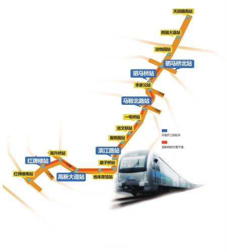 地铁3号线月底开工 4条主干道交通影响最大