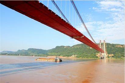  蜀中第一跨 南溪长江大桥本月贯通 图 
