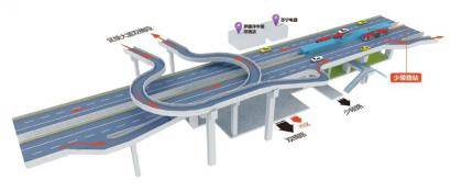 新二环南段通行指南 人南立交下桥 先靠左行驶