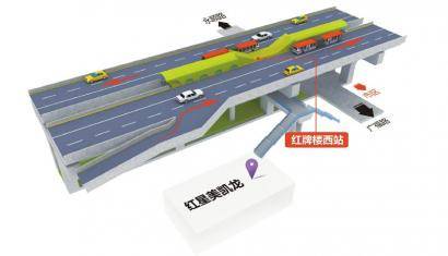 新二环南段通行指南 人南立交下桥 先靠左行驶