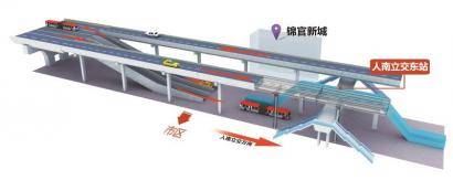 新二环南段通行指南 人南立交下桥 先靠左行驶