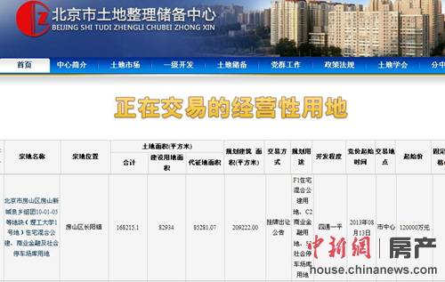 土地市场持续火热 北京多幅超10亿元地块待出让