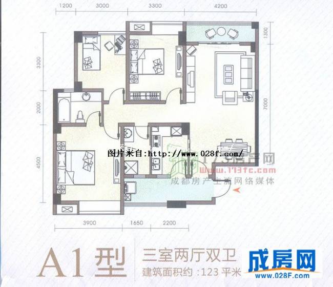 锦绣西苑户型图,点击放大