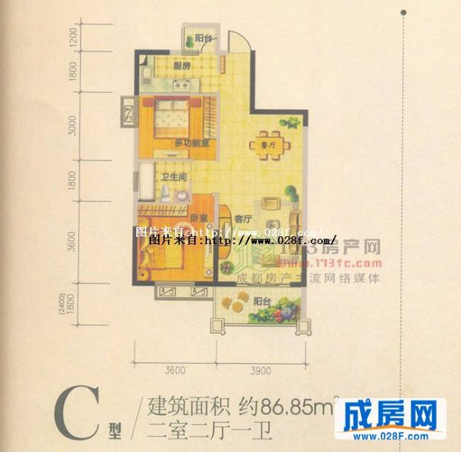 中华名园3波西卡诺户型图,点击放大