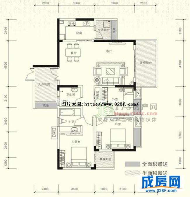 桃园柳岸户型图,点击放大