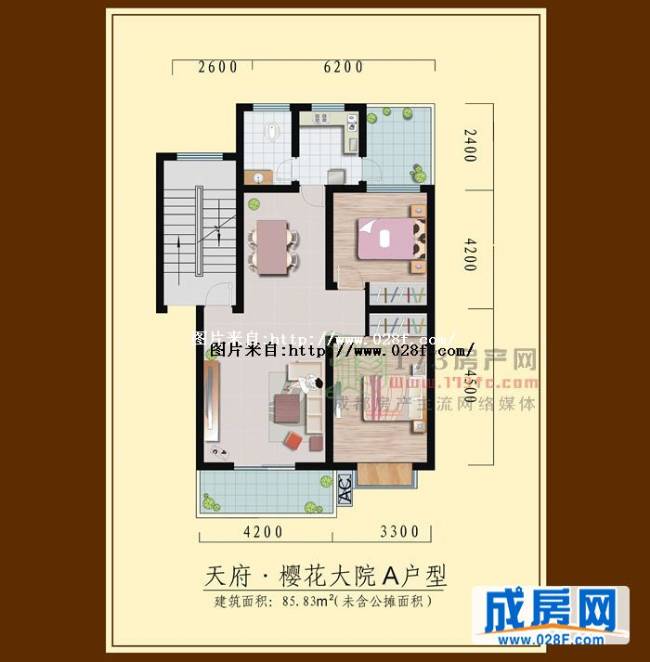 天府樱花大院户型图,点击放大