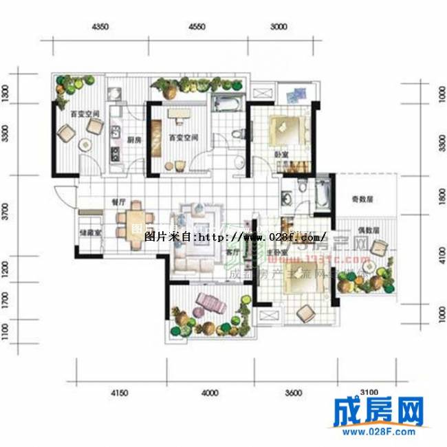 中信未来城户型图,点击放大