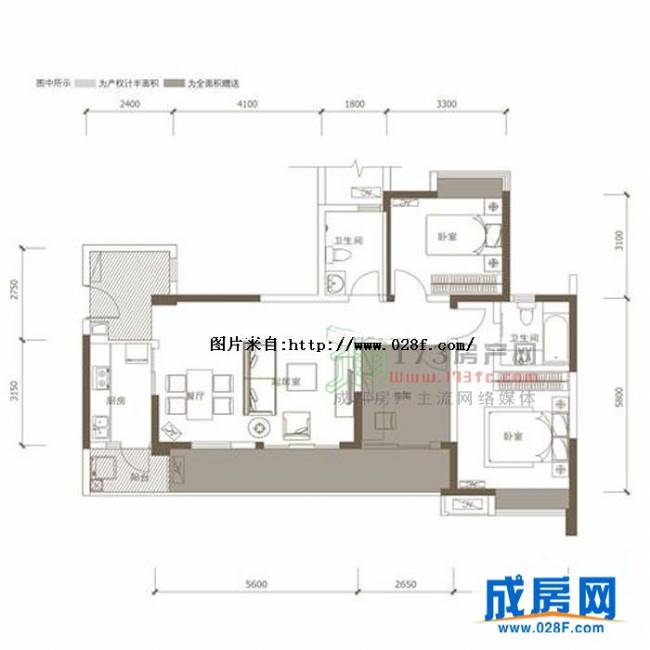 龙湖三千城户型图,点击放大