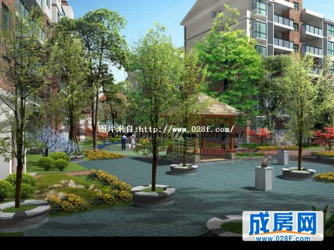 汉唐新城小区环境,点击放大