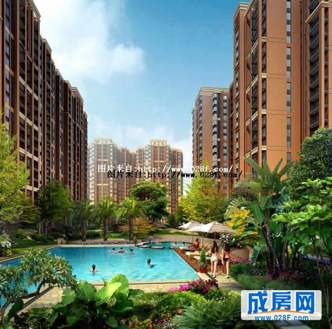 蓝光花满庭样板间图,点击放大