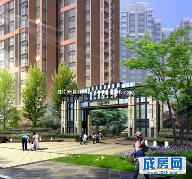 蓝光花满庭样板间图,点击放大