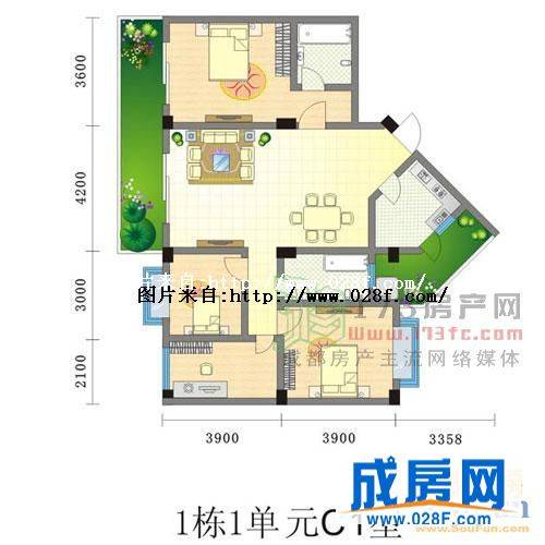 恒丰雅苑户型图,点击放大