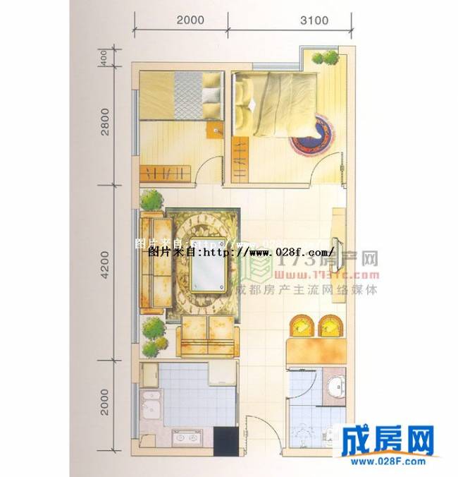 锦西国际户型图,点击放大