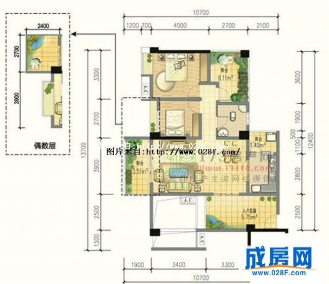 九峰国际户型图,点击放大