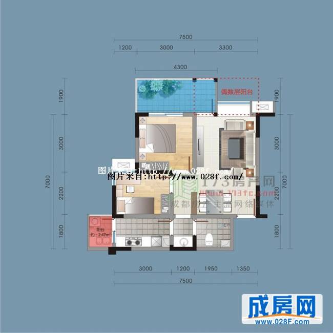 晶宝·盛世桃源户型图,点击放大