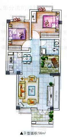 青城两河山庄·锦绣青城户型图,点击放大