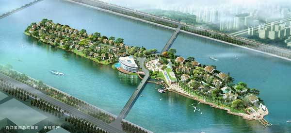 西江紫园小区环境,点击放大