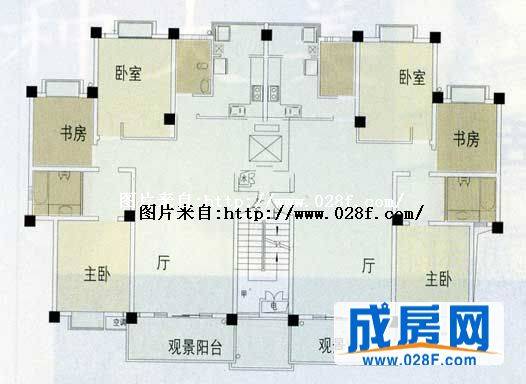 齐力光华岁月·碧水湾户型图,点击放大