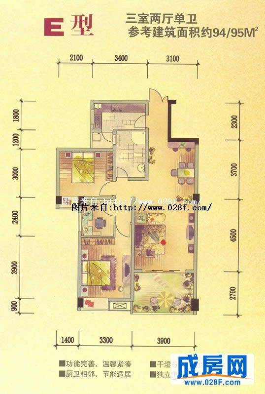 蓝光·诺丁山2期户型图,点击放大
