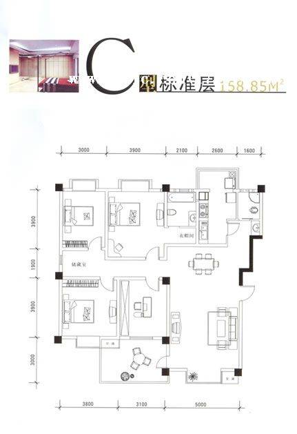 齐力光华岁月·碧水湾户型图,点击放大