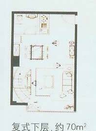 蓝色港湾·自由空间户型图,点击放大
