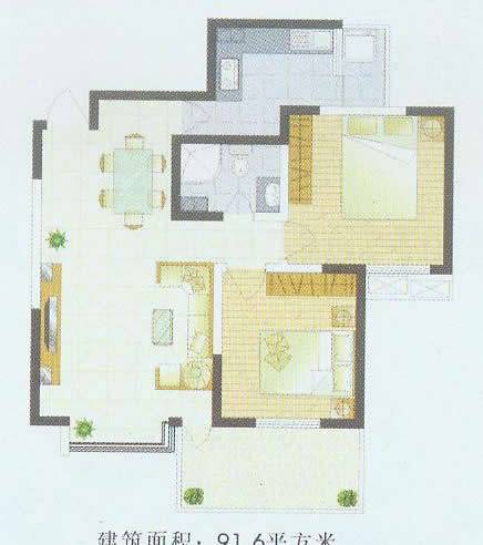 世纪朝阳户型图,点击放大