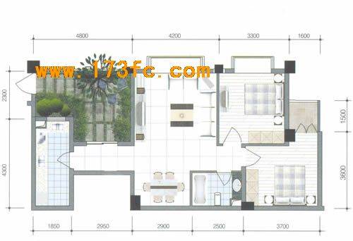 西城星座户型图,点击放大