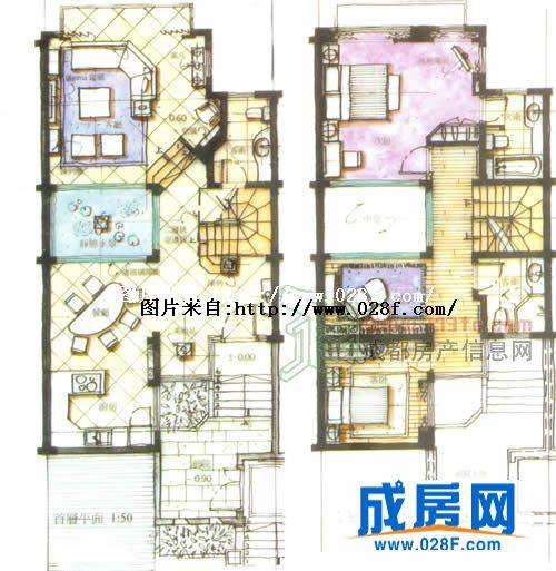 倾城莲花户型图,点击放大