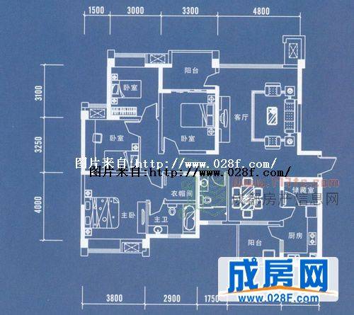 晶蓝半岛户型图,点击放大