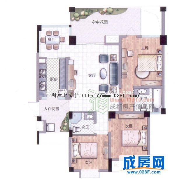 西花汀户型图,点击放大