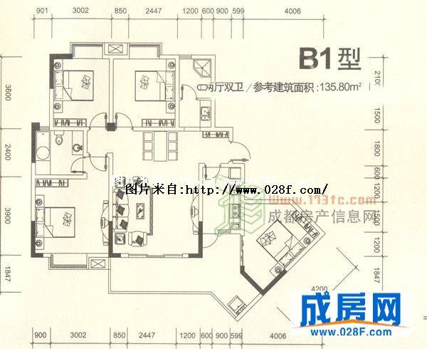 八里阳光户型图,点击放大