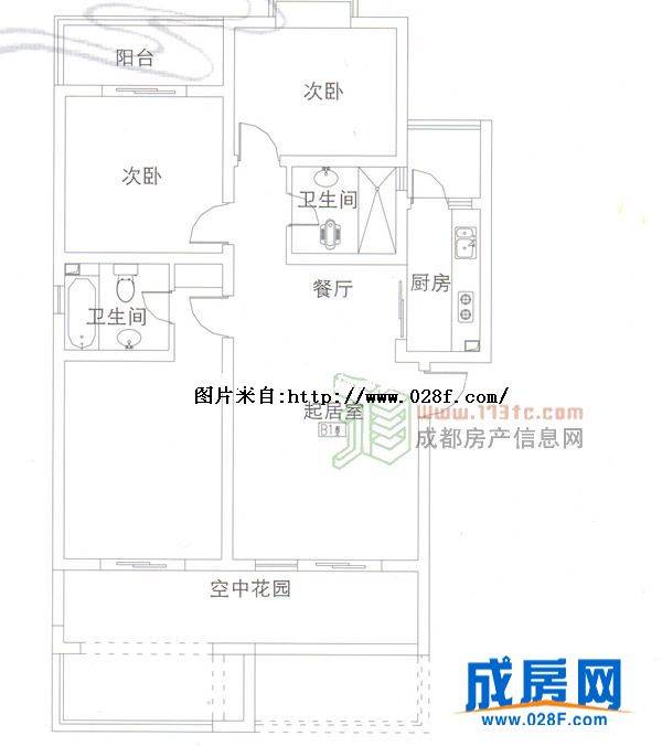 堰上户型图,点击放大